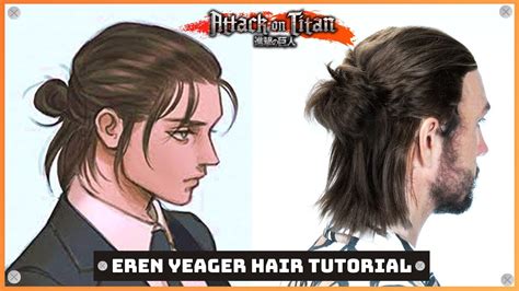 Eren Yeager Hairstyle Tutorial (updated) - Attack On Titan Season 4 - YouTube