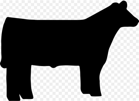 Beef cattle Texas Longhorn Shorthorn Angus cattle Livestock show - animal silhouettes png ...