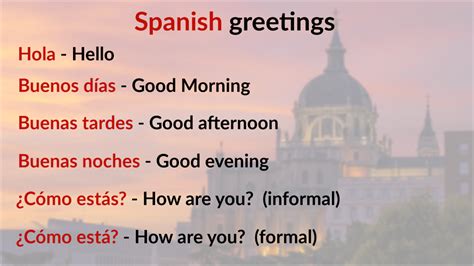 Hello in Spanish, and other Spanish Greetings
