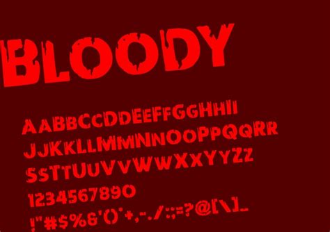 BLOODY Drip Font Svg BLOODY FONT Svg Bloody Letters and - Etsy Finland