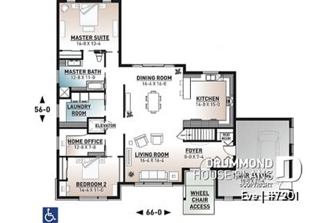 House Plans with Residential Elevator | Drummond House Plans