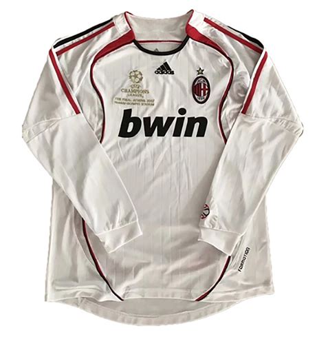 US$ 17.98 - 2006-2007 AC Milan Home Retro Long Sleeve Soccer Jersey - www.brfans.com