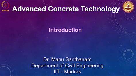 Advanced Concrete Technology - YouTube