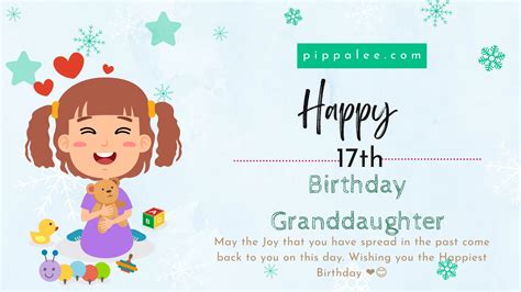 Best Happy 17 Birthday Granddaughter - Cute Wishes 2022