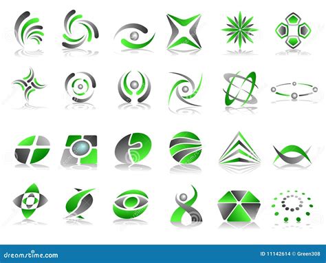 Vector Abstract Logo Icon Design Set Stock Vector - Illustration of abstract, circular: 11142614