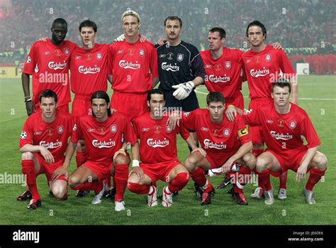 LIVERPOOL TEAM GROUP CHAMPIONS LEAGUE FINAL 2005 ISTANBUL TURKEY 25 May ...