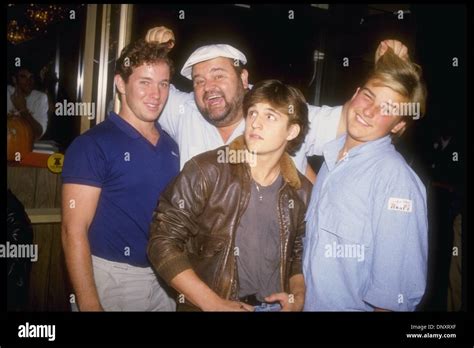 Hollywood, CA, USA; DOM DELUISE and sons MICHAEL DELUISE, PETER DELUISE, AND DAVID DELUISE, are ...