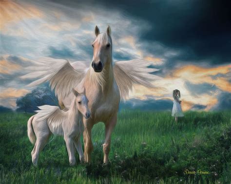 16x20 Pegasus and Foal Painting - Heart and Soul Art - Paintings ...