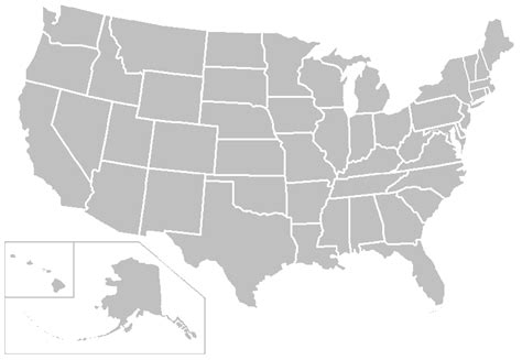 Blank Map of the United States