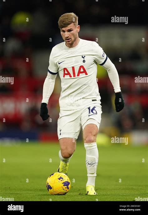 Tottenham Hotspur's Timo Werner during the Premier League match at Old ...