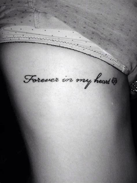 Forever in my heart | Small quote tattoos, Remembrance tattoos, Foot tattoo