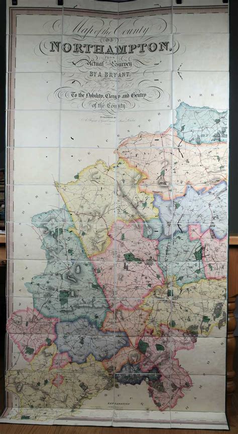 Map of the County of Northampton, from Actual Survey by A. Bryant, in ...