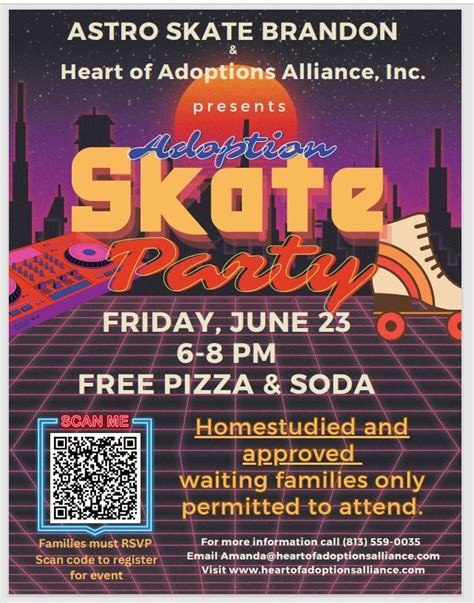 Adoption Skate Party, Astro Skate of Brandon, 23 June