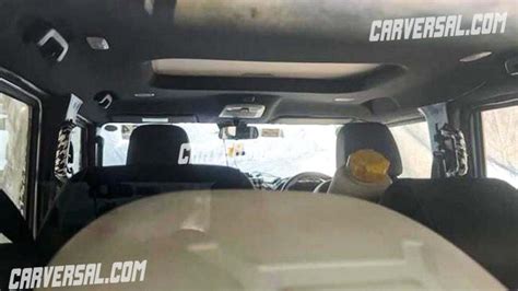 2024 Mahindra Thar 5-door Interior spied - MotoMotar