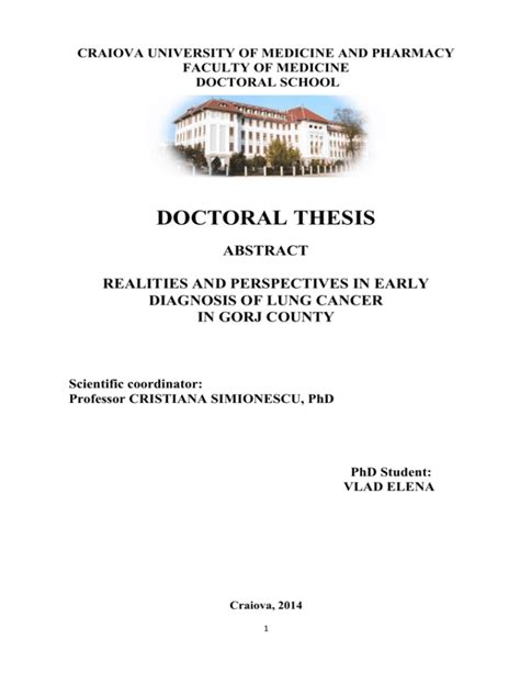 DOCTORAL THESIS