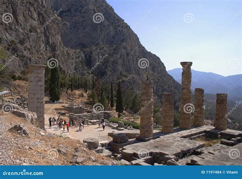 Ancient Ruins in Delphi, Greece Stock Photo - Image of holiday, greek ...