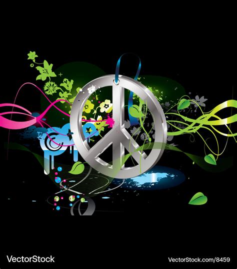 Hippie symbol Royalty Free Vector Image - VectorStock