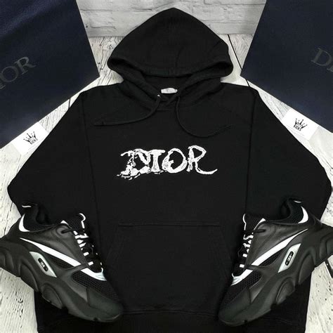 Men’s Dior Hoodie black Christian Dior CRAZY RARE... - Depop