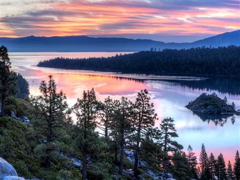 Emerald Bay Sunrise Panorama - Nature Photography by Colin D. Young