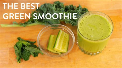 Green Smoothie Recipe | Banana + Protein Powder Free! - YouTube