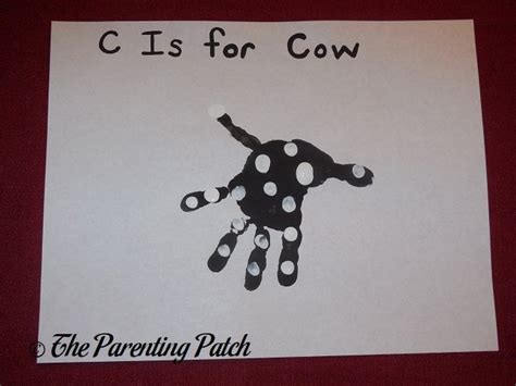 C Is for Cow Handprint Craft | Parenting Patch