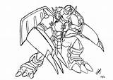 Metal Greymon Coloring Pages sketch template