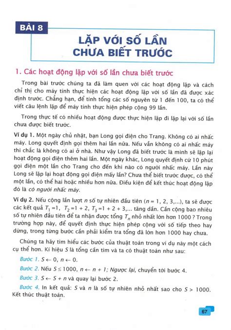 [SGK Scan] Bài 8: Lặp với số lần chưa biết trước - Sách Giáo Khoa - Học Online Cùng ...