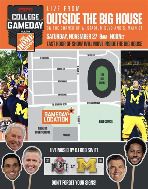 College GameDay Locations Map : r/MichiganWolverines