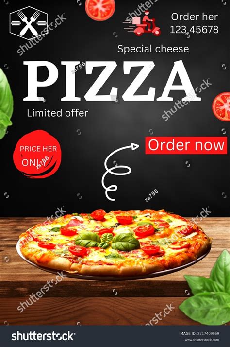 Pizza Poster Design Illustration Pizza Banner Stock Illustration 2217409069 | Shutterstock