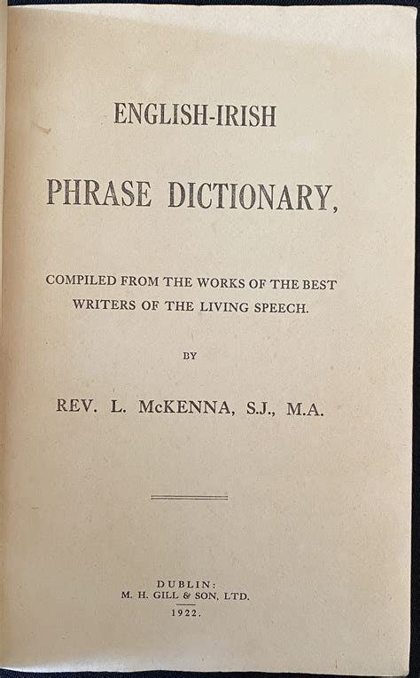 English-Irish Phrase Dictionary (secondhand) – An Siopa Leabhar