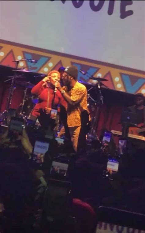 Burna Boy Brings Out Mum To Perform “Dangote” Live On Stage