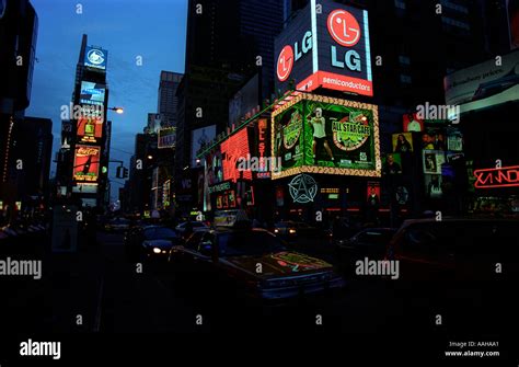 Time Square in New York at night Stock Photo - Alamy