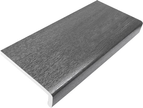 150mm Grey UPVC Window Board/Cill Cover 2.5m Long 9mm Thick Plastic ...