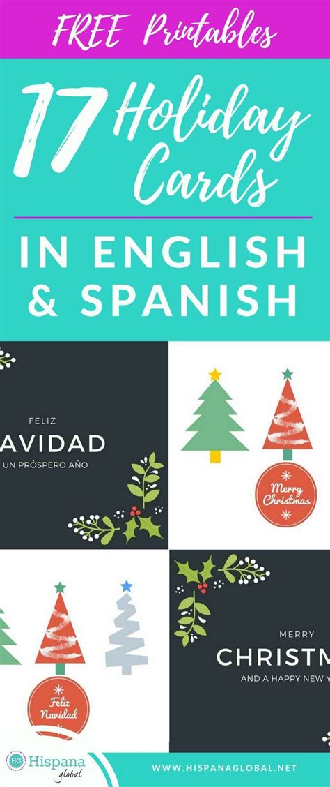 Christmas Cards In Spanish Printable | Printable Templates Free