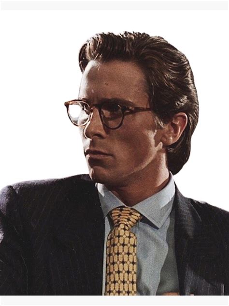 "Hot Patrick Bateman with glasses from American Psycho " Poster for ...