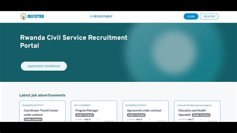 MIFOTRA USER GUIDE: Steps followed to reset Password Rwanda Civil Service Recruitment Portal ...