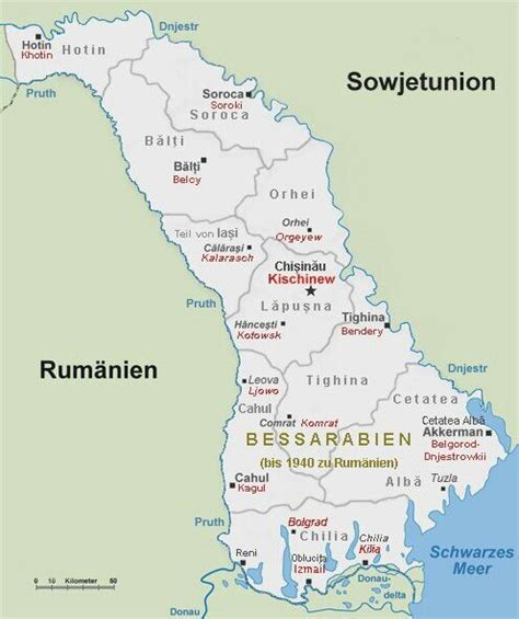 La Bessarabia prima della divisione del 1940. | Cartografia, Mapa, História