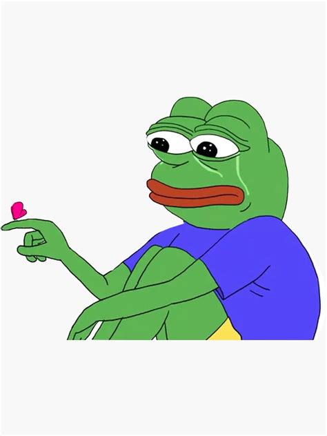 "Sad Pepe Meme Sticker" Sticker for Sale by lauobrien14 | Redbubble