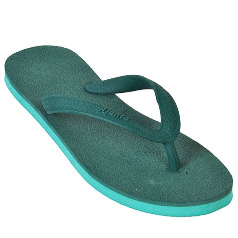 Buy Men's Green Colour Rubber Flip Flops Online at Zakarto