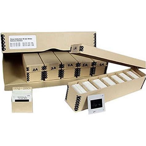 35mm Slide Storage File System, Includes 48 Slide Trays, 6 Slide Boxes ...