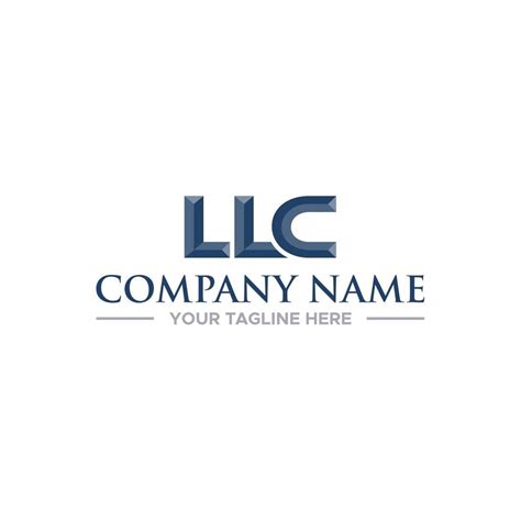 LLC Initial Logo Sign Design for Your Company 6842468 Vector Art at ...