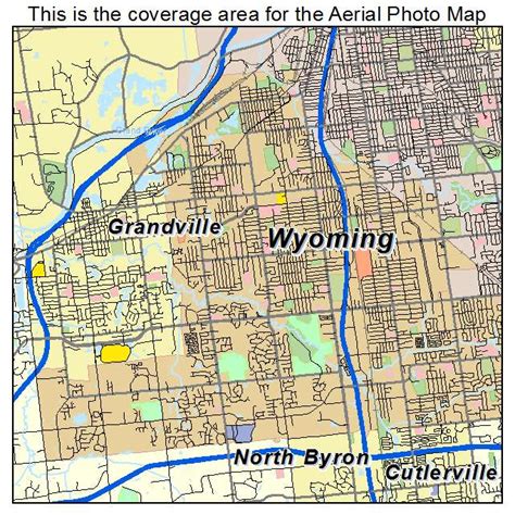 Aerial Photography Map of Wyoming, MI Michigan