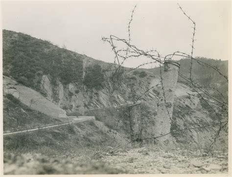 Fortifications of the Gothic Line in the Apennines used against the Fifth Army on 12 November ...