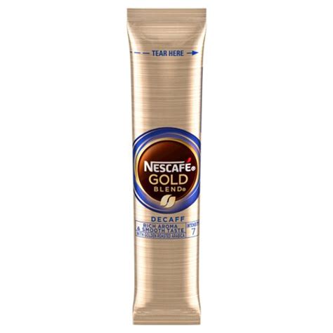 Nescafe Gold Blend Decaffeinated Instant Coffee Sticks (Pack 200) - 12439749