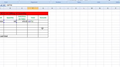 Bill Of Quantities Template Excel ~ Boq Tender Template - easybackslinks