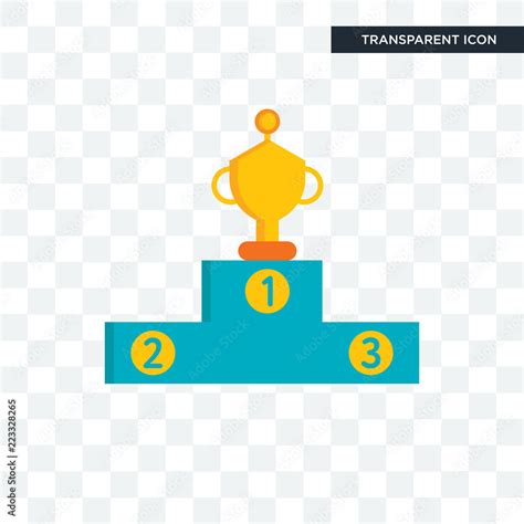 Podium vector icon isolated on transparent background, Podium logo ...