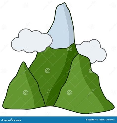 Mountain Icon Cartoon Vector | CartoonDealer.com #15259153