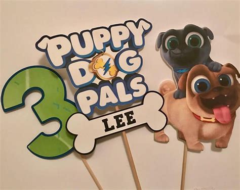 Puppy Dog Pals Centerpieces/Puppy Dog Pals Birthday Banner/Puppy Dog Pals Cupcake Topper/Puppy ...