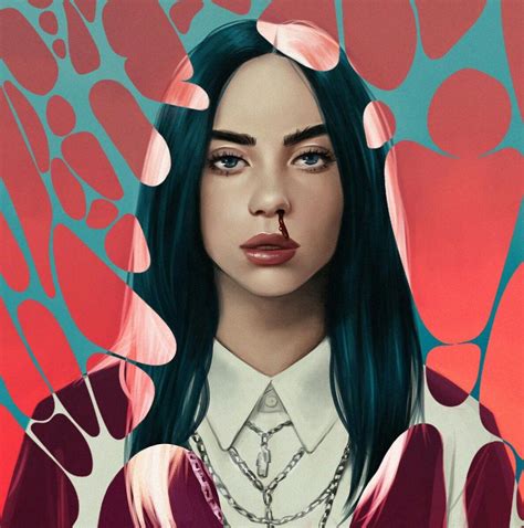 Pin by 🌹BLACK MOON🌛 ⛓🥀 on Billie Eilish art/edit | Billie, Billie eilish, Fan art