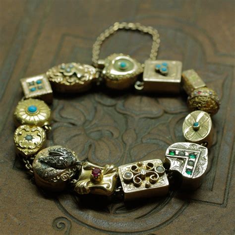 Victorian era circa 1900 gold slide bracelet – Pippin Vintage Jewelry